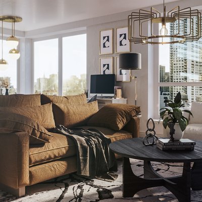 Contemporary, Modern, Eclectic Living Room Design by Rhonda Stanbury Interior Designer Cristina