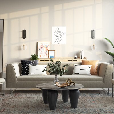 Modern, Industrial, Minimal Living Room Design by Rhonda Stanbury Interior Designer Astrid
