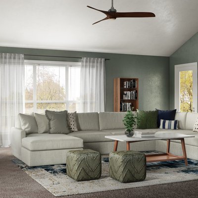 Midcentury Modern Living Room Design by Rhonda Stanbury Interior Designer Chanel