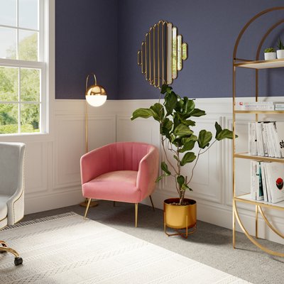 Modern, Glam, Midcentury Modern Office Design by Rhonda Stanbury Interior Designer Catalina