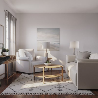 Modern, Midcentury Modern, Scandinavian Living Room Design by Rhonda Stanbury Interior Designer Alison