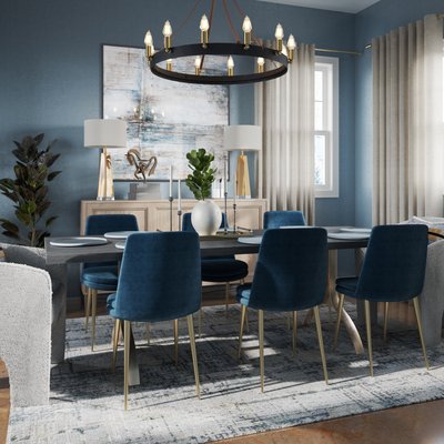 Contemporary, Farmhouse, Transitional Dining Room Design by Rhonda Stanbury Interior Designer Julieta