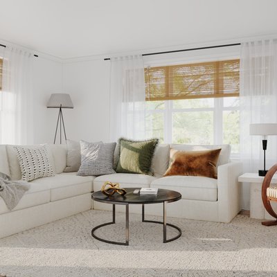 Modern, Minimal Living Room Design by Rhonda Stanbury Interior Designer Jessie