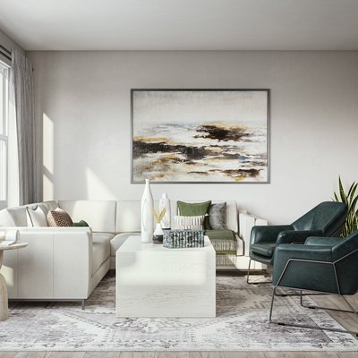 Midcentury Modern, Scandinavian Living Room Design by Rhonda Stanbury Interior Designer Abril