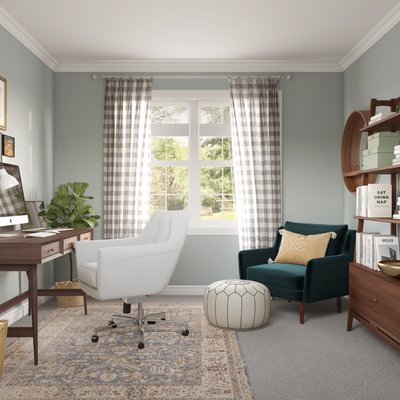 Modern, Classic, Eclectic, Traditional, Farmhouse, Midcentury Modern Office Design by Rhonda Stanbury Interior Designer Christina
