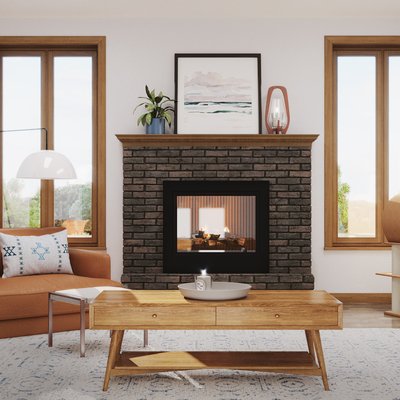 Transitional, Midcentury Modern, Classic Contemporary Living Room Design by Rhonda Stanbury Interior Designer Hanna