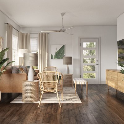 Bohemian, Midcentury Modern Dining Room Design by Rhonda Stanbury Interior Designer Stephanie
