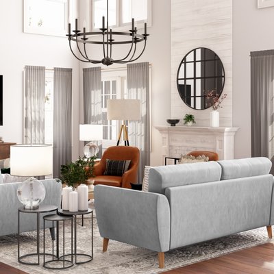 Contemporary, Modern, Traditional, Farmhouse Living Room Design by Rhonda Stanbury Interior Designer Athina