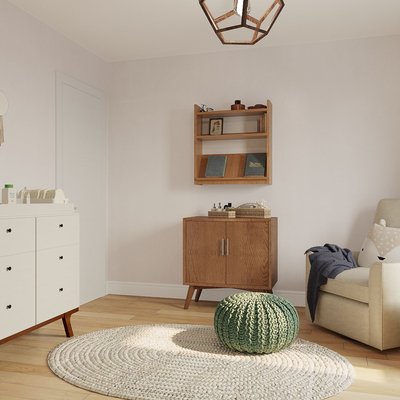 Bohemian, Midcentury Modern Nursery Design by Rhonda Stanbury Interior Designer Camila