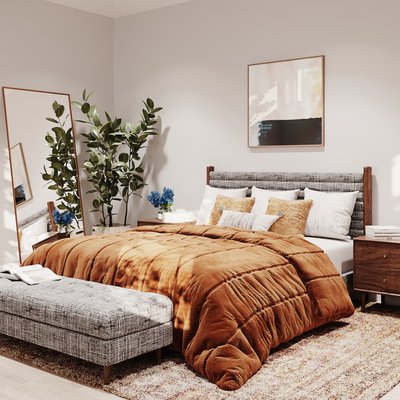 Modern, Midcentury Modern, Scandinavian Bedroom Design by Rhonda Stanbury Interior Designer Carla