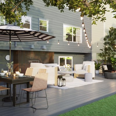 Contemporary, Minimal Outdoor Space Design by Rhonda Stanbury Interior Designer Courtney