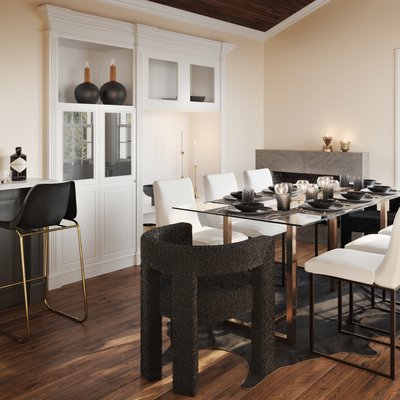 Modern, Vintage Dining Room Design by Rhonda Stanbury Interior Designer Sydney