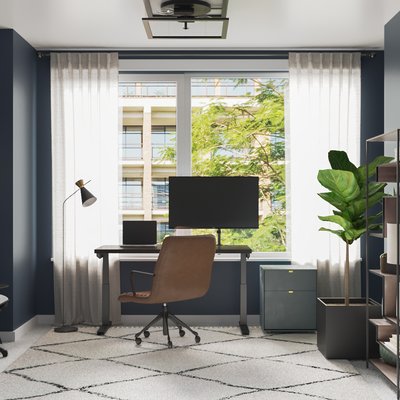 Contemporary, Modern, Classic, Midcentury Modern Office Design by Rhonda Stanbury Interior Designer David