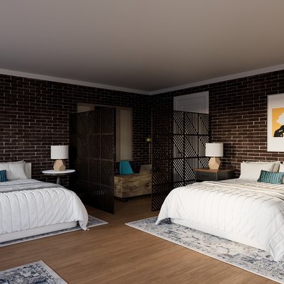 Midcentury Modern Playroom Design by Rhonda Stanbury Interior Designer Briana