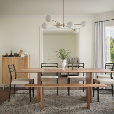 Modern, Eclectic, Bohemian, Farmhouse, Rustic, Transitional Dining Room Design by Rhonda Stanbury Interior Designer Claire