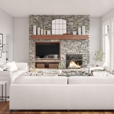 Modern, Farmhouse, Midcentury Modern Living Room Design by Rhonda Stanbury Interior Designer Sydney