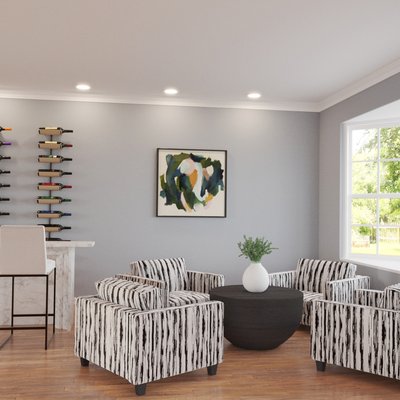 Modern, Glam Living Room Design by Rhonda Stanbury Interior Designer Kylie