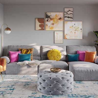 Eclectic Living Room Design by Rhonda Stanbury Interior Designer Emmanuel