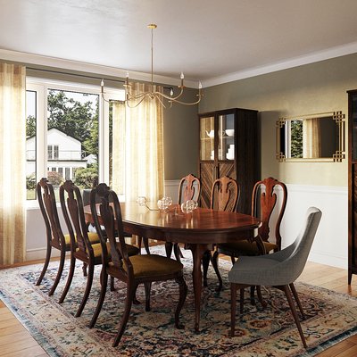 Contemporary, Glam, Traditional, Transitional Dining Room Design by Rhonda Stanbury Interior Designer Ilona