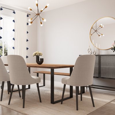 Contemporary, Classic, Industrial Dining Room Design by Rhonda Stanbury Interior Designer Camila