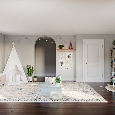 Bohemian Playroom Design by Rhonda Stanbury Interior Designer Laura