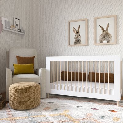 Modern, Bohemian, Transitional, Scandinavian Nursery Design by Rhonda Stanbury Interior Designer Jimena