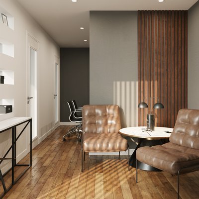 Modern, Industrial Entryway Design by Rhonda Stanbury Interior Designer Anny
