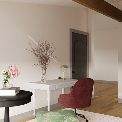 Modern, Eclectic Reading Room Design by Rhonda Stanbury Interior Designer Veronica