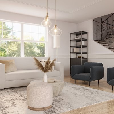 Contemporary Reading Room Design by Rhonda Stanbury Interior Designer Joanna