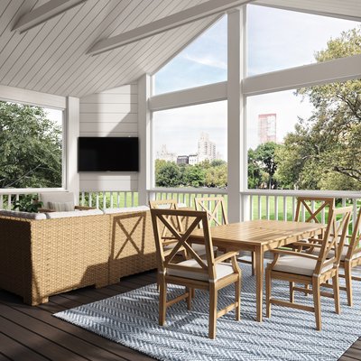 Bohemian, Coastal Outdoor Space Design by Rhonda Stanbury Interior Designer Laura