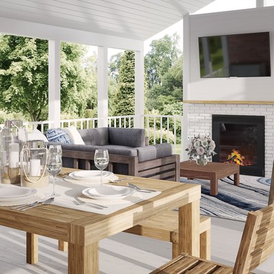 Traditional, Farmhouse, Rustic, Transitional Outdoor Space Design by Rhonda Stanbury Interior Designer Karla