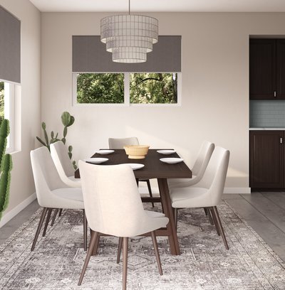 Modern, Minimal Dining Room Design by Rhonda Stanbury Interior Designer Stephanie