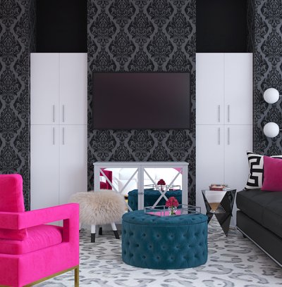 Modern, Glam Living Room Design by Rhonda Stanbury Interior Designer Marie
