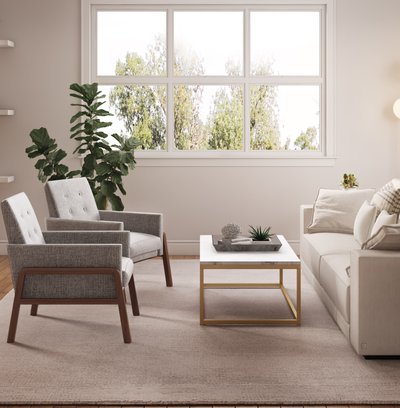 Contemporary, Glam Living Room Design by Rhonda Stanbury Interior Designer Sarah