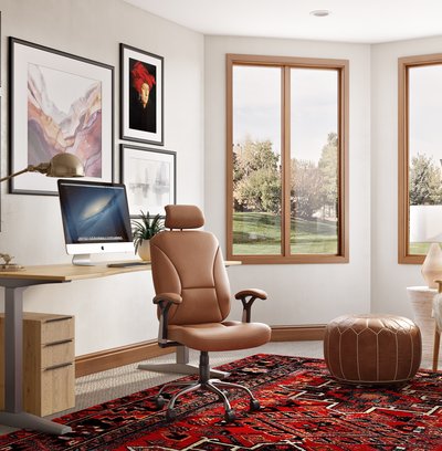 Classic, Rustic, Scandinavian Office Design by Rhonda Stanbury Interior Designer Madison
