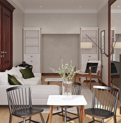Eclectic, Transitional Living Room Design by Rhonda Stanbury Interior Designer Brianna