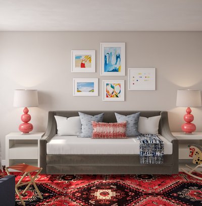 Contemporary, Eclectic, Vintage Nursery Design by Rhonda Stanbury Interior Designer Annie