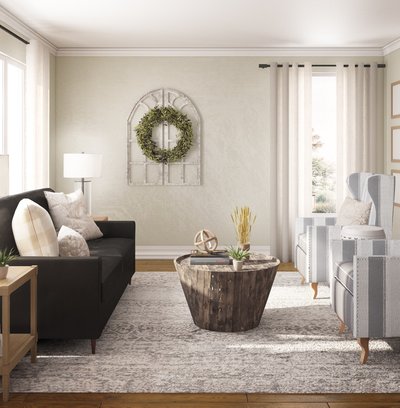 Classic, Traditional, Farmhouse, Rustic, Transitional Living Room Design by Rhonda Stanbury Interior Designer Lisa