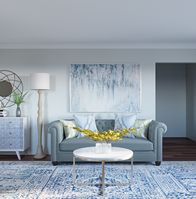 Coastal, Preppy Living Room Design by Rhonda Stanbury Interior Designer Alissa