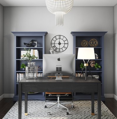 Modern, Industrial, Farmhouse, Global Office Design by Rhonda Stanbury Interior Designer Elyse
