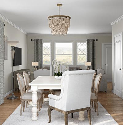 Classic, Traditional, Farmhouse, Rustic, Transitional Dining Room Design by Rhonda Stanbury Interior Designer Lisa