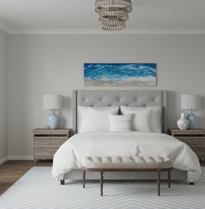 Classic, Coastal Bedroom Design by Rhonda Stanbury Interior Designer Laura