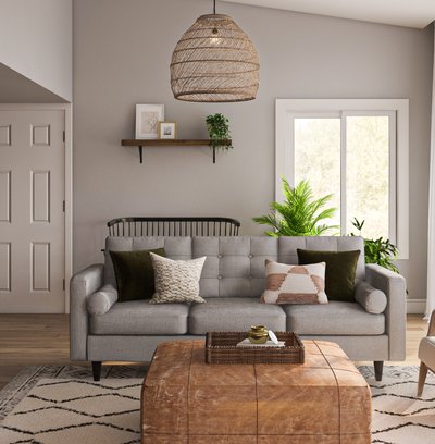 Bohemian, Midcentury Modern Living Room Design by Rhonda Stanbury Interior Designer Isabella
