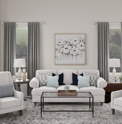 Traditional, Transitional Living Room Design by Rhonda Stanbury Interior Designer Jonica