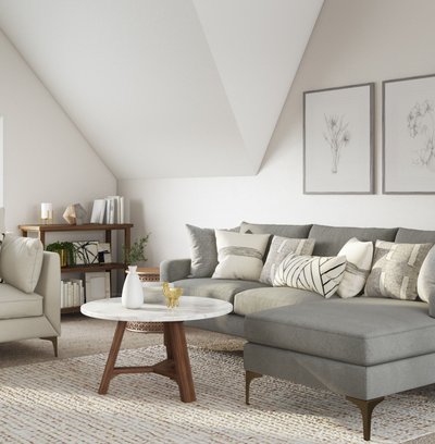 Classic, Bohemian Living Room Design by Rhonda Stanbury Interior Designer Teresa