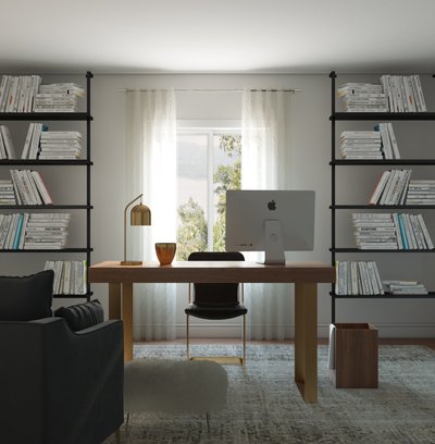 Modern, Glam, Transitional Office Design by Rhonda Stanbury Interior Designer Stacy