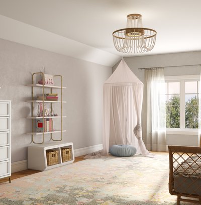 Modern, Coastal, Glam Nursery Design by Rhonda Stanbury Interior Designer Corey