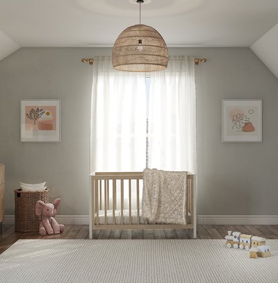 Modern, Bohemian Nursery Design by Rhonda Stanbury Interior Designer Emelia