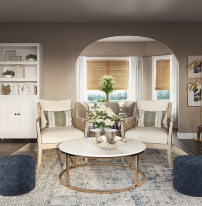 Contemporary, Modern, Classic, Bohemian, Traditional, Transitional, Preppy Living Room Design by Rhonda Stanbury Interior Designer Lisa