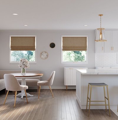 Contemporary, Modern, Classic, Glam, Farmhouse Dining Room Design by Rhonda Stanbury Interior Designer Mariela